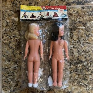 Vintage VTG Vinyl Plastic Dolls Rooted Hair Dress Your Own Collection NEW SEALED